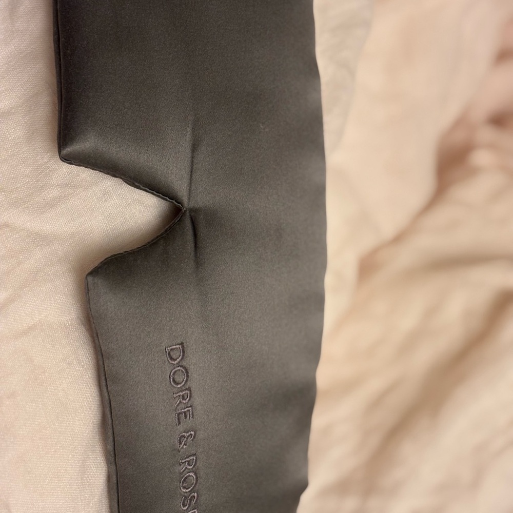 Dore & Rose Gray Satin eye Pillow